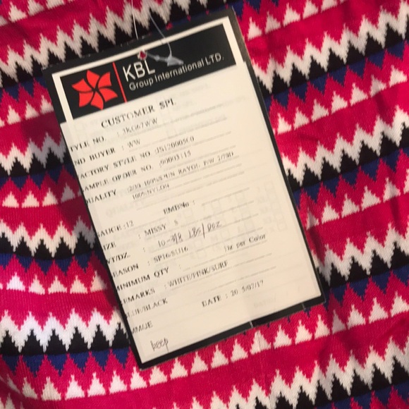 Striped Knit Flare Dress - Picture 4 of 4